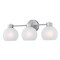 Westinghouse Fixture Wall 60W 3-Light Marla, Brushed Nickel Frosted Glassobe Glass 6124800 - alternate 2